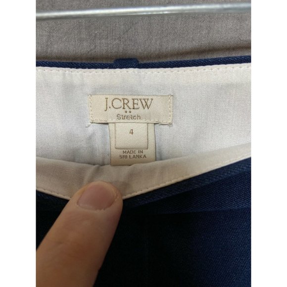 J.Crew Pants Womens 4 Blue Side Zipper Casual Slacks Ladies 32x24. - Picture 6 of 11